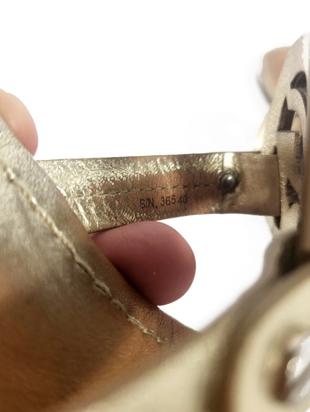 Tory Burch Metallic Gold Miller Sandals Size 7